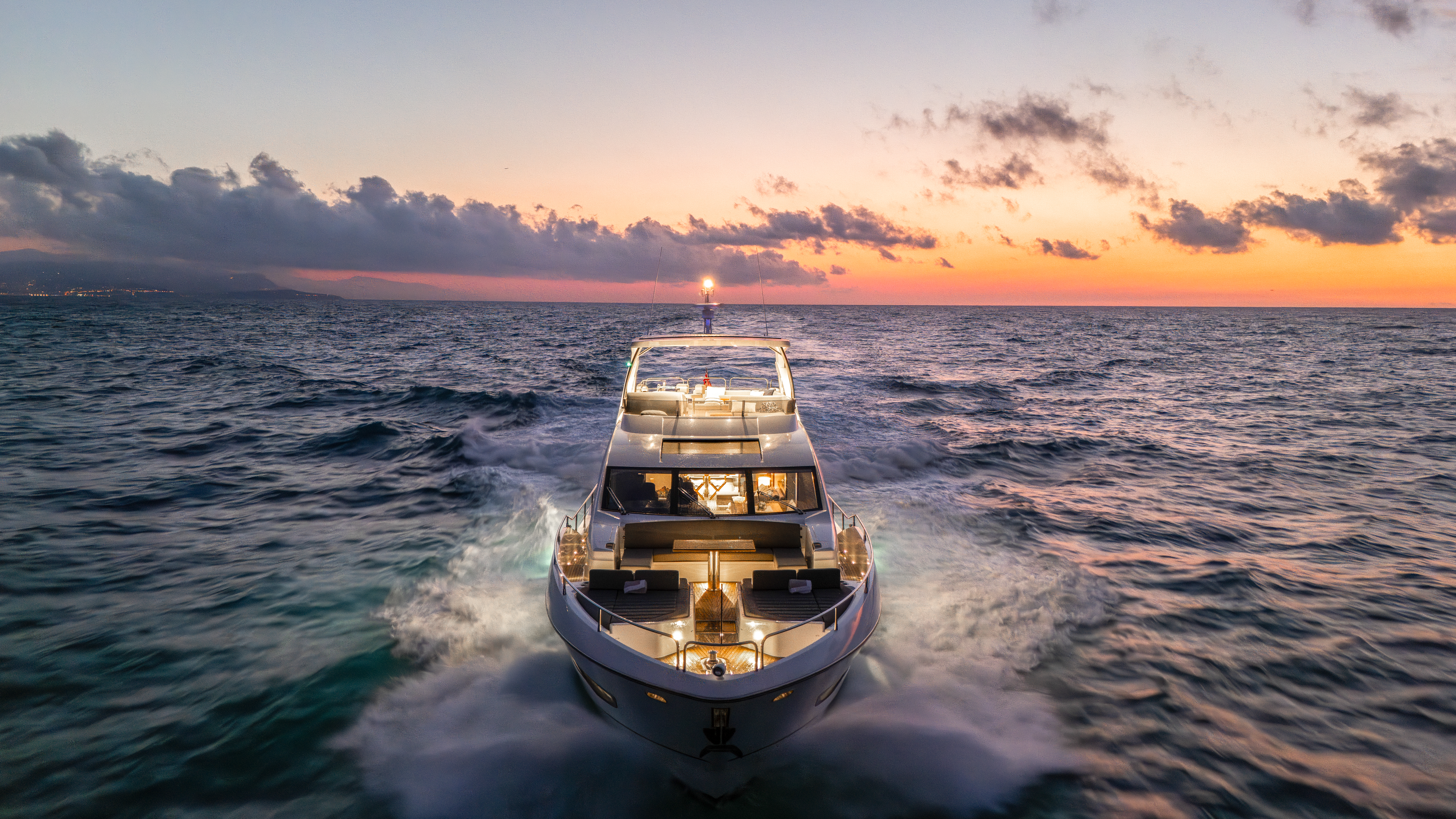 Luxury yacht background